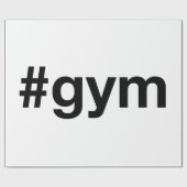 GYMハッシュタグ ラッピングペーパー (フラット)