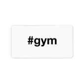 GYMハッシュタグ ラベル (正面)