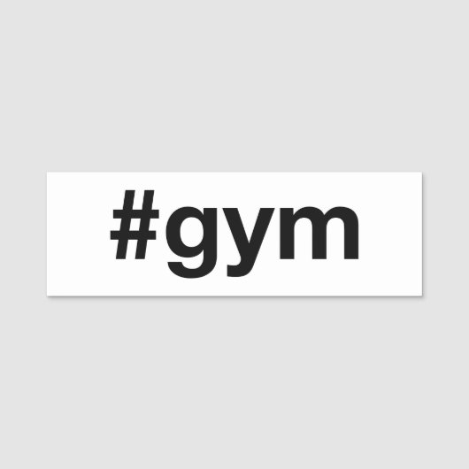 GYMハッシュタグ 名札 (正面)