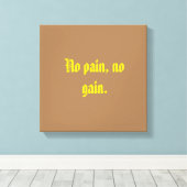 GYMモチベーション引用文とライトブラウンキャンバス印刷 キャンバスプリント (インサイチュ (ウッドフロア))