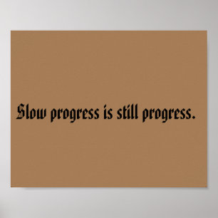 GYMモチベーション引用文とライトブラウンポスター ポスター