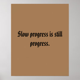 GYMモチベーション引用文とライトブラウンポスター ポスター