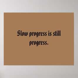 GYMモチベーション引用文とライトブラウンポスター ポスター