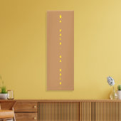 GYMモチベーション引用文とライトブラウン キャンバスプリント (インサイチュ (リビング))