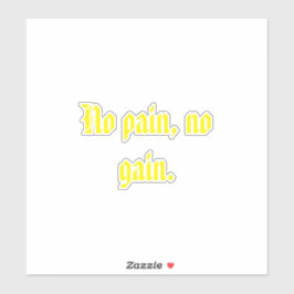 GYMモチベーション引用文とライトブラウン シール