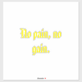 GYMモチベーション引用文とライトブラウン シール