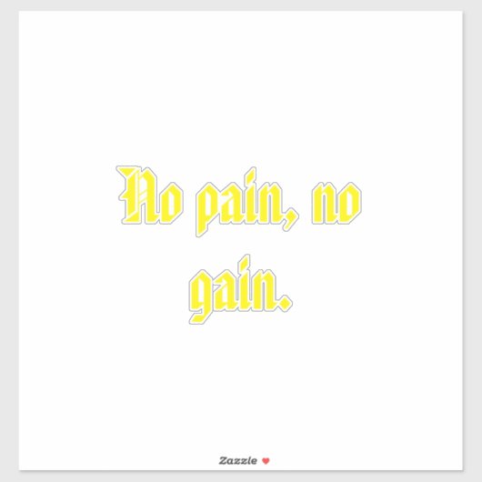 GYMモチベーション引用文とライトブラウン シール (シート)