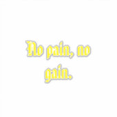 GYMモチベーション引用文とライトブラウン シール (正面)