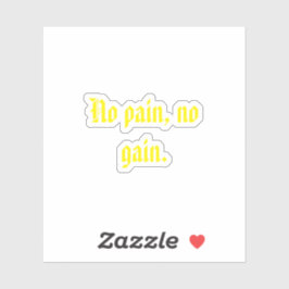 GYMモチベーション引用文とライトブラウン シール