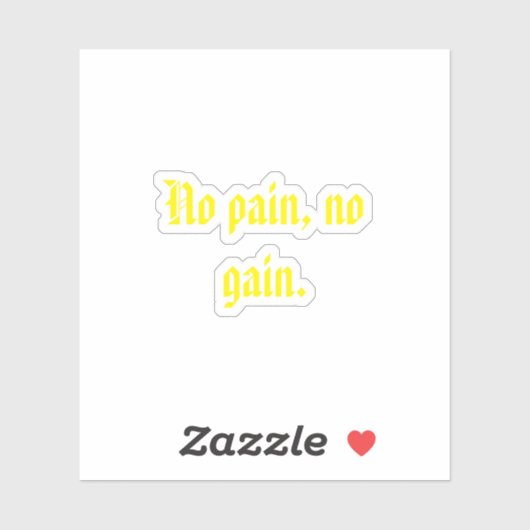 GYMモチベーション引用文とライトブラウン シール (シート)