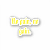 GYMモチベーション引用文とライトブラウン シール (正面)