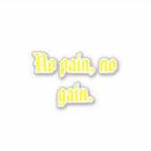 GYMモチベーション引用文とライトブラウン シール (正面)