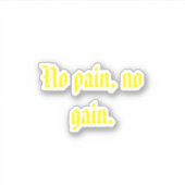 GYMモチベーション引用文とライトブラウン シール (正面)