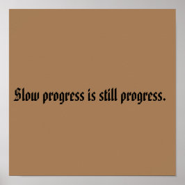 GYMモチベーション引用文とライトブラウン ポスター