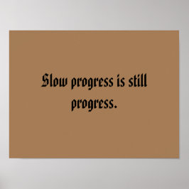 GYMモチベーション引用文とライトブラウン ポスター