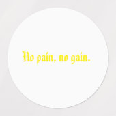 GYMモチベーション引用文とライトブラウン ラベル (デザイン2)