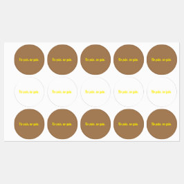 GYMモチベーション引用文とライトブラウン ラベル