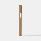 GYMモチベーション引用文とライトブラウン iPhoneケース (右側面)