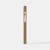 GYMモチベーション引用文とライトブラウン iPhoneケース (左側面)