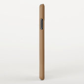 GYMモチベーション引用文とライトブラウン iPhoneケース (右側)