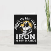 Gym And Jesus Christian Bodybuilder Religious Body カード (正面)