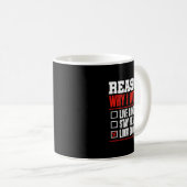 Gym BodybuilderのフィットネスHumを使う理由 コーヒーマグカップ (正面右)