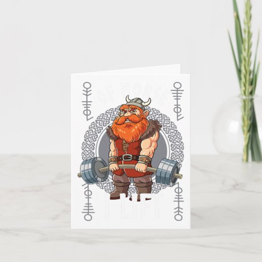 Gym Bodybuilding Training Of Norse I Lift Viking カード (正面)