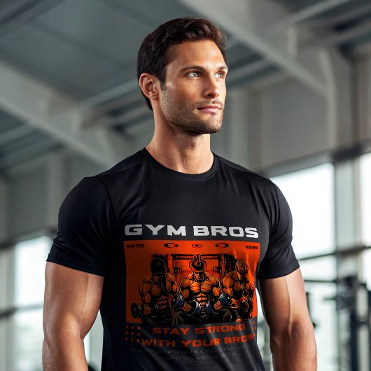 Gym Bros T-Shirt | Brotherhood Workout Motivation  Tシャツ