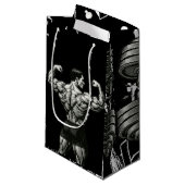 Gym Buildsメンズフィットネス抱き枕アスリート スモールペーパーバッグ (正面アングル)