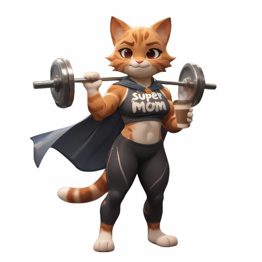 Gym Cat Weightlifting Keychain – Funny Fitness Cat キーホルダー