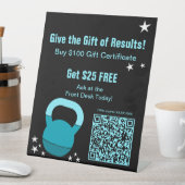 Gym Christmas Gift Results Certificate Promotion 台座サイン (インサイチュ)