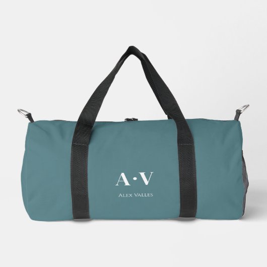 Gym Dance Bag | Monogram Initials Name Duffle Bag ダッフルバッグ (正面)