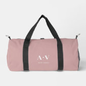 Gym Dance Bag | Monogram Initials Name Duffle Bag ダッフルバッグ (正面)