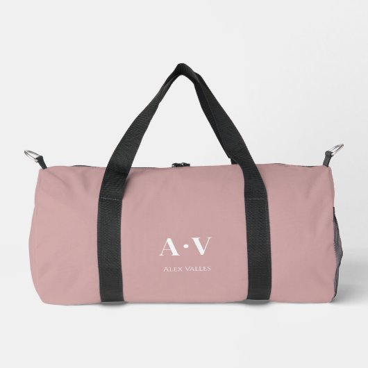 Gym Dance Bag | Monogram Initials Name Duffle Bag ダッフルバッグ (正面)