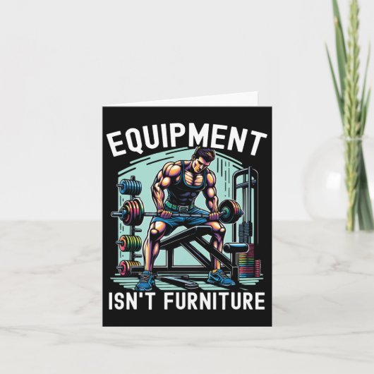 Gym Etiquette Workout Bodybuilding Fitness Bodybui カード (正面)