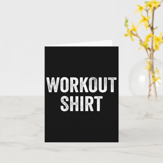 Gym Fitness Bodybuilding Workout カード (黄色い花)