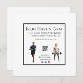 Gym Fitness Enthusiasts & Social Media ANTISTRESS 招待状 (正面/裏面)