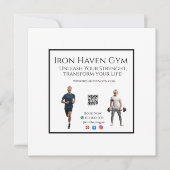 Gym Fitness Enthusiasts & Social Media ANTISTRESS 招待状 (正面)