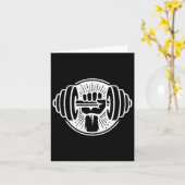 Gym Fitness Workout Bodybuilding Weightlifting Tra カード (黄色い花)