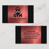 Gym Flex | Kettle Bell Logo | Fitness 名刺 (正面/裏面)