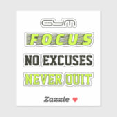 Gym Focus Motivational Stickers シール (シート)