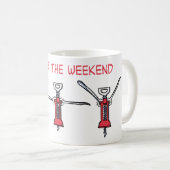 Gym for the weekend コーヒーマグカップ (正面右)