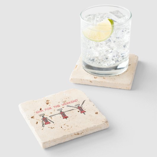 Gym for the weekend ストーンコースター (横)