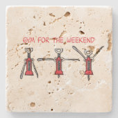 Gym for the weekend ストーンコースター (正面)