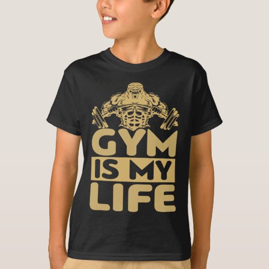 Gym Fuels Me Bodybuilding Motivation Intense Drive Tシャツ (正面)