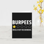 Gym Funny Fitness Burpees Bodybuilding Weightlifti カード (黄色い花)