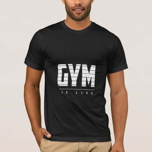 Gym Is Life - Gym Tシャツ (正面)
