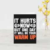 Gym It Hurts Now But One Day It Will Be Your Warm  カード (黄色い花)