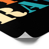 Gym Lover Workout Bodybuilding Retro Alphabet Gym  ポスター (角)