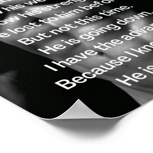 Gym Male Muscles | Guy Workout Motivation Poster ポスター (角)